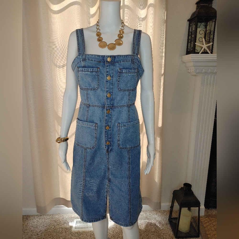 KUT FROM THE KLOTH DENIM DRESS,MED WASH 6